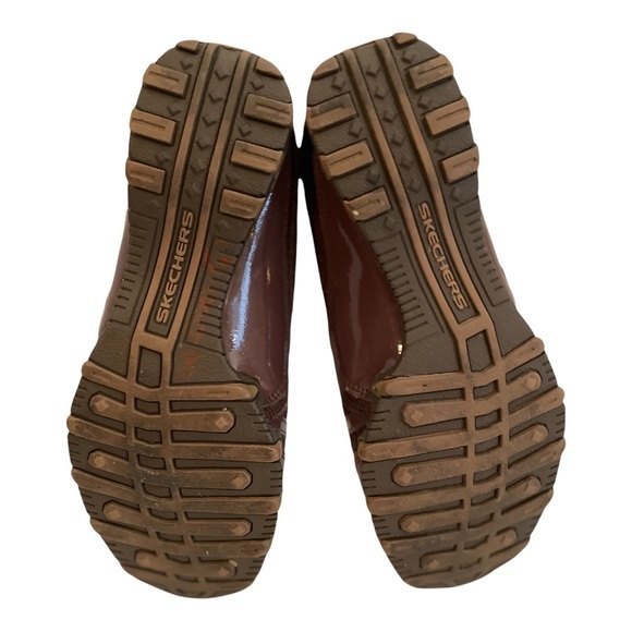 Skechers Women’s Slip-Ons Elastic Bungee Pull Laces Sz 7.5 USA Brown - Picture 9 of 12